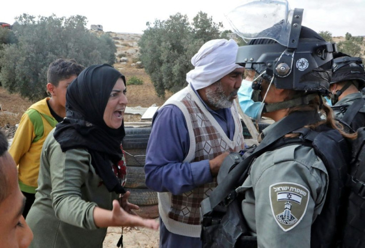 This family in the village of Susya in the southern West Bank were among 205 Palestinians who were displaced by Israeli home demolitions in August alone, according to UN figures