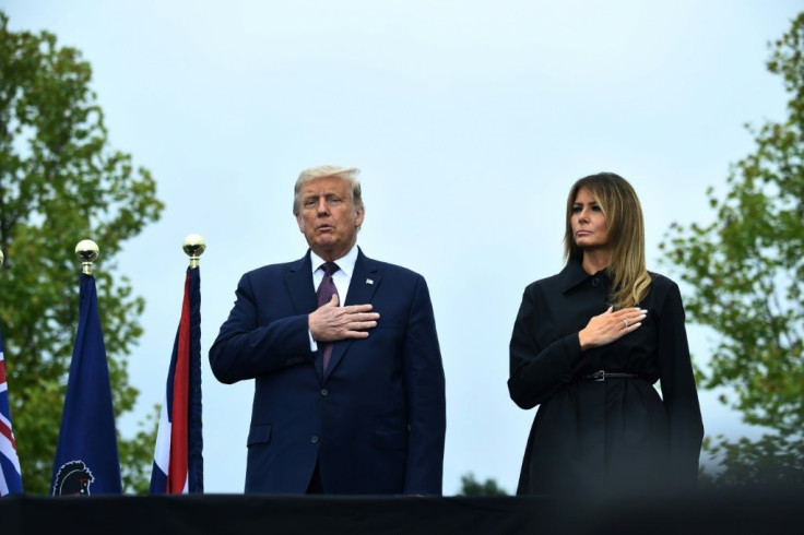 US President Donald Trump and First Lady Melania Trump attended a ceremony commemorating the 19th anniversary of the 9/11 attacks, in Shanksville, Pennsylvania
