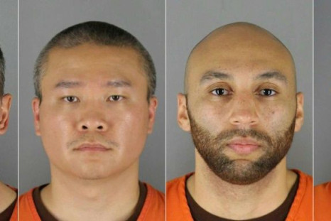 The four former Minneapolis police officers accused in George Floyd's death:  (L-R) Derek Chauvin, Tou Thao, Alexander Kueng and Thomas Kiernan Lane.