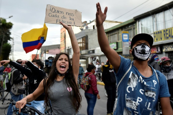 Demonstrators plan to hit the streets for a third straight night of protests in Bogota (seen here) and other cities in Colombia