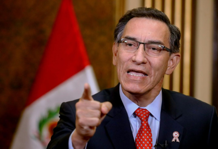 Peru's President Martin Vizcarra, who faces an attempt by opponents in Congress to remove him from office