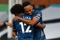 Arsenal's Pierre-Emerick Aubameyang scored in the win at Fulham