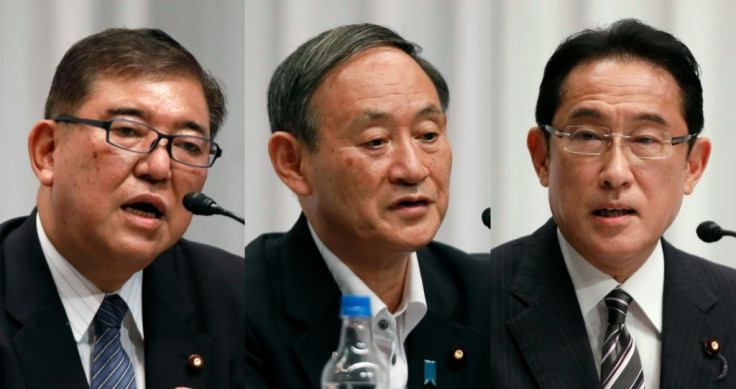 Three candidates will battle for the ruling party leadership, with the winner tipped to become Japan's next prime minister