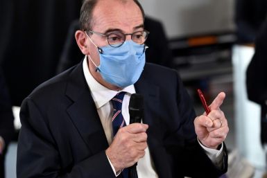 Prime Minister Jean Castex at a Bic plant east of Paris on Monday, where he reiterated that France would help finance part-time work for virus-hit firms
