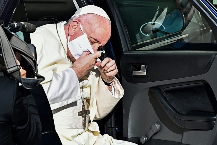 Before Wednesday, the pope had never appeared in public wearing a mask and had continued to receive some visitors in the Apostolic Palace