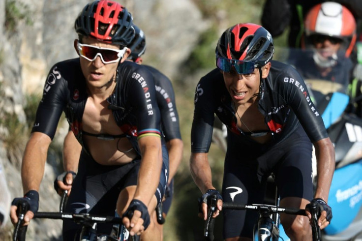 Colombia's Egan Bernal suffered on Sunday, but looked at ease on Tuesday