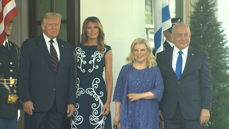 IMAGESIsrael's Prime Minister Benjamin Netanyahu arrives at the White House ahead of a ceremony that will see Israel sign an agreement to normalize relations with long-time foes Bahrain and the United Arab Emirates.