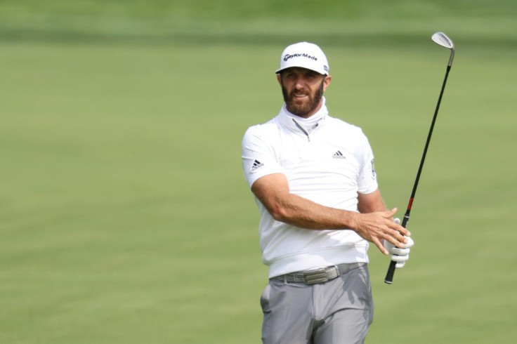 Dustin Johnson practices at Winged Foot Golf Club in Mamaroneck, New York, ahead of the 120th US Open, which tees off on Thursday