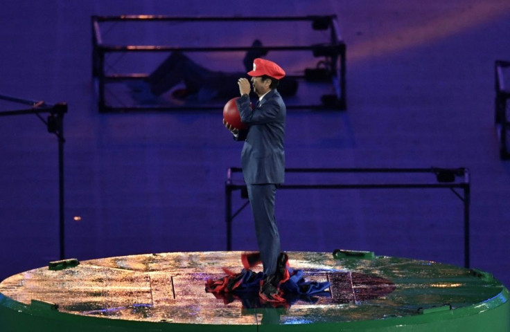In 2016, Abe appeared dressed as Super Mario for the handover ceremony at the close of the Rio Olympics