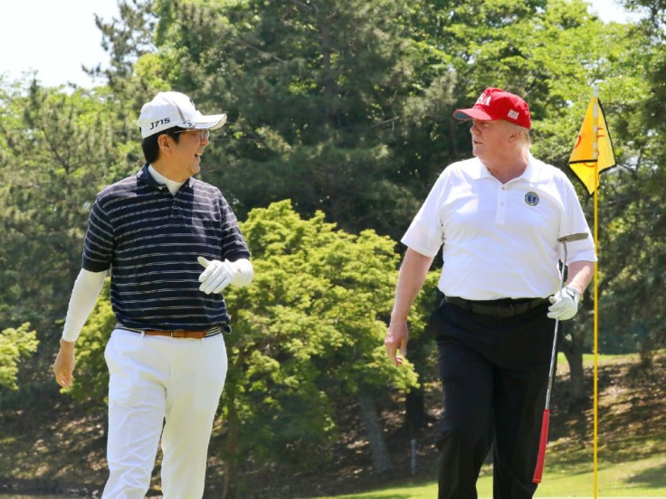 Abe cultivated a close personal relationship with Trump, including bonding over rounds of golf