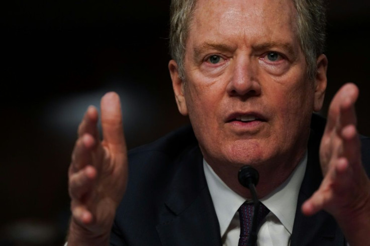 US Trade Representative Robert Lighthizer said the Trump Administration "will not let China use the WTO to take advantage of American workers, businesses, farmers, and ranchers"