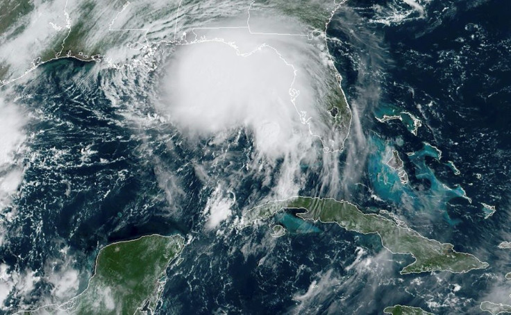 Hurricane Sally, seen off the Gulf of Mexico on September 14, 2020, at 1510 GMT