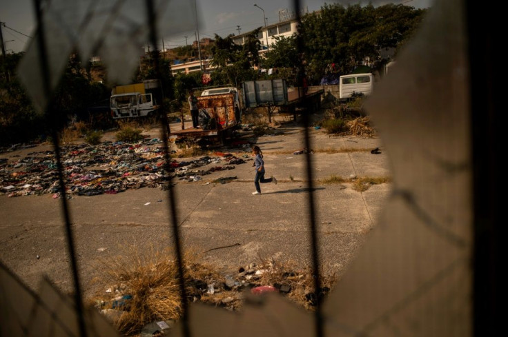 Crews on Lesbos this week hastily put together another tent camp