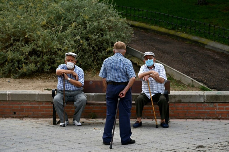 The new normal in Madrid on Thursday. The WHO warned of 'alarming rates of transmission' of Covid-19 across Europe and cautioned against shortening quarantine periods