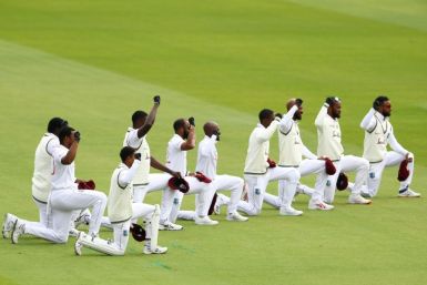 West Indies players take a knee at Old Trafford