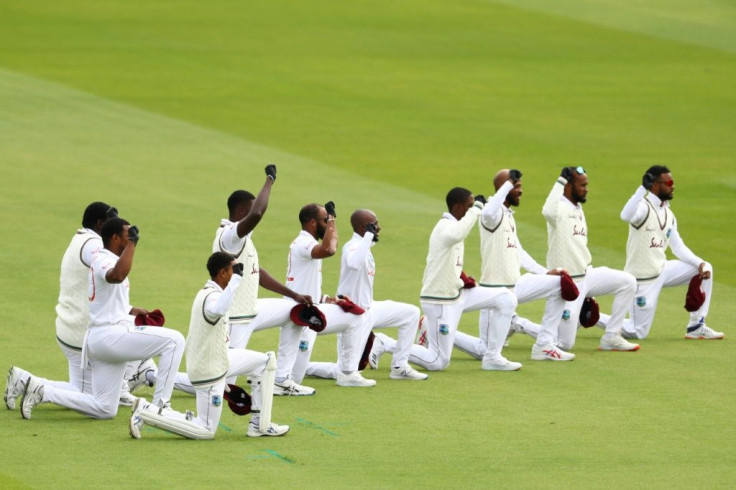 West Indies players take a knee at Old Trafford