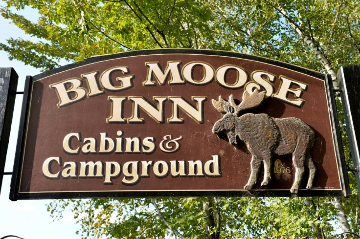 The Big Moose Inn, where the wedding reception was held: one of the guests was a prison guard, who appears to have infected 80 inmates at a jail in Maine