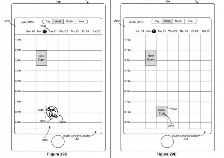 Apple Pencil iOS Calendar Handwritten input