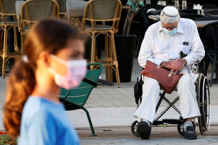 The government has branded numerous cities "red" for their high infection rates, including Netanya, on the  the Mediterranean coast north of Tel Aviv