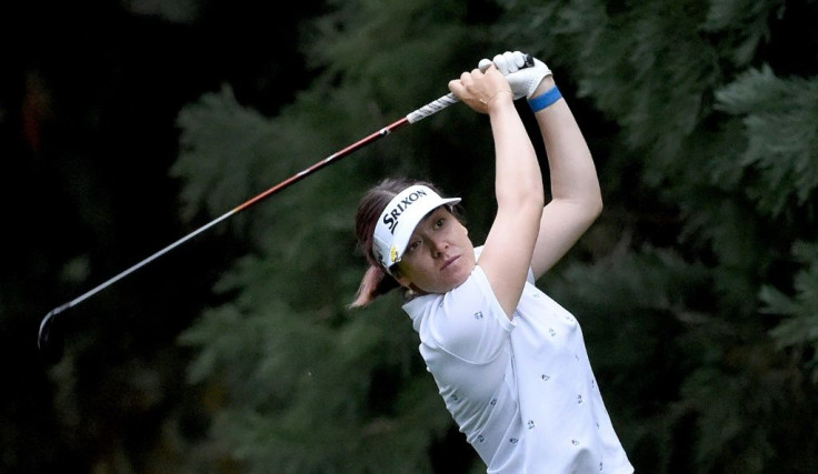 Defending champion Hannah Green of Australia shares the first-round lead of the LPGA Cambria Portland Classic with American Cydney Clanton