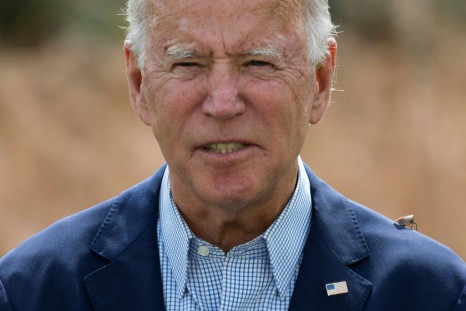 Biden battles bugs in a speech on climate change by a field in Delaware