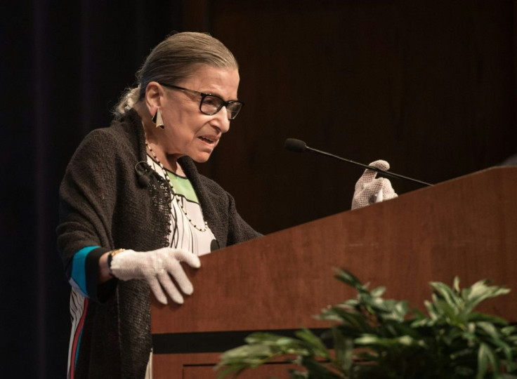 The death of Justice Ruth Bader Ginsburg, seen on September 20, 2017, leaves a vacancy on the Supreme Court bench