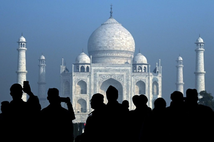 The world-famous white marble mausoleum is India's most popular tourist site