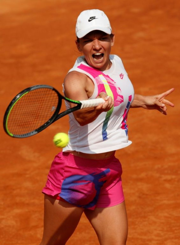 Romania's Simona Halep reached a third Rome final.