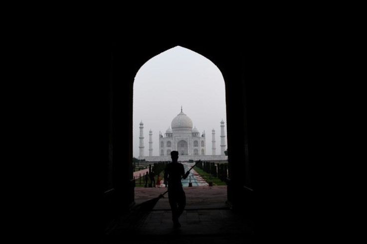 The Taj Mahal usually draws seven million visitors a year but under social distancing rules, daily numbers are now capped at 5,000