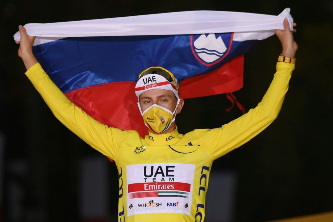 UAE Team Emirates' Slovenian rider Tadej Pogacar became his country's first Tour de France winner