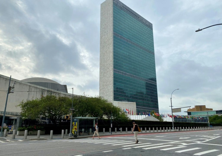 Trump's defiant move on Iran came on the very day that the United Nations, seen here, was celebrating its 75th anniversary with a virtual summit full of calls for greater international cooperation