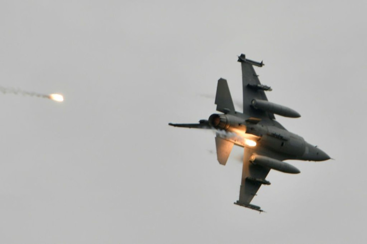 A Taiwanese jet during military drills in July, aimed to test how the armed forces would repel a Chinese invasion