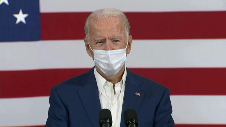 In a campaign speech, Joe Biden blasts Donald Trump's handling of the coronavirus pandemic, in which 200,000 have died in the US