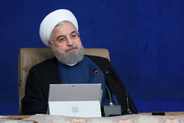 President Hassan Rouhani, seen here chairing a September 2020 cabinet meeting in Tehran, has ruled out renegotiating with the United States on a nuclear accord