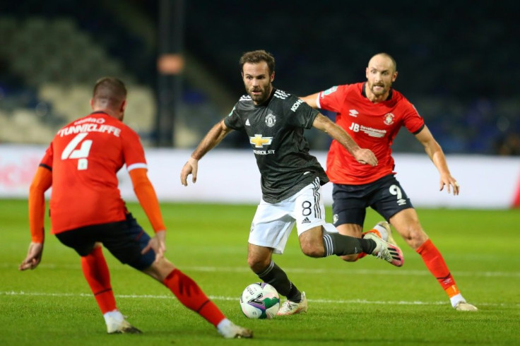 Manchester United midfielder Juan Mata scored against Luton