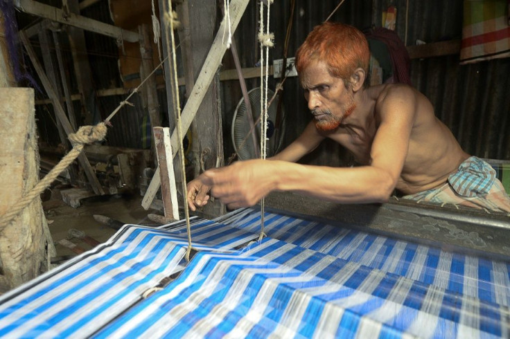 Now, just three dozen weavers -- with an average age of 50 -- remain in the Bangladeshi town Ruhitpur