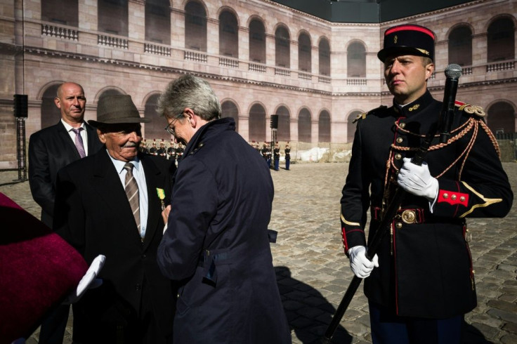 Genevieve Darrieussecq, deputy minister in the French armed forces ministry, on France's national day of hommage to the harkis, held on September 25