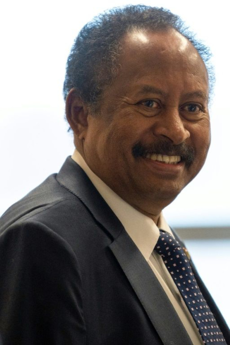 Sudanese Prime Minister Abdalla Hamdok on a December 2019 visit to Washington as he seeks to repair relations