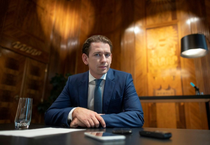 Austrian chancelllor Sebastian Kurz is one of the EU leaders opposed to compulsaory quotas for hsaring out migrants around the bloc