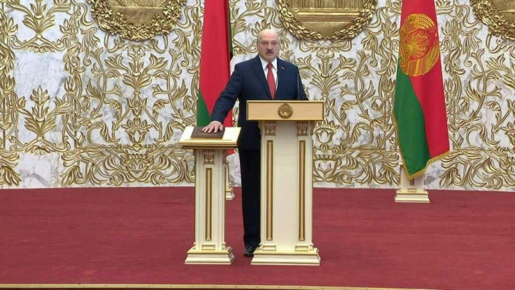 IMAGESBelarusian President Alexander Lukashenko is sworn in for a sixth term. The ceremony was held with no prior announcement, according to the Belta state news agency. Lukashenko has faced massive demonstrations against his rule in Minsk and other citie