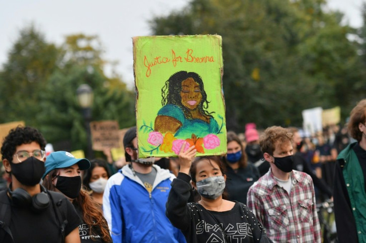 Protests demanding justice for Breonna Taylor have spread across the United States -- like this one in New York -- since a grand jury in Kentucky said no police would be directly charged with her killing