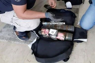 A photo released in July 2020 by the US military purports to show an improvised explosive device brought to the Libyan capital Tripoli by the Wagner Group, a Russian-backed private military contractor
