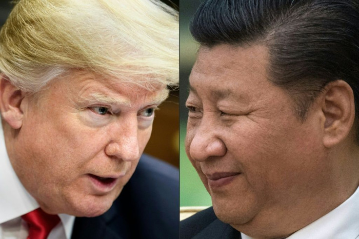 TIkTok is at the center of a political dispute pitting US President Donald Trump against China, whose president Xi Jinping is seen at right