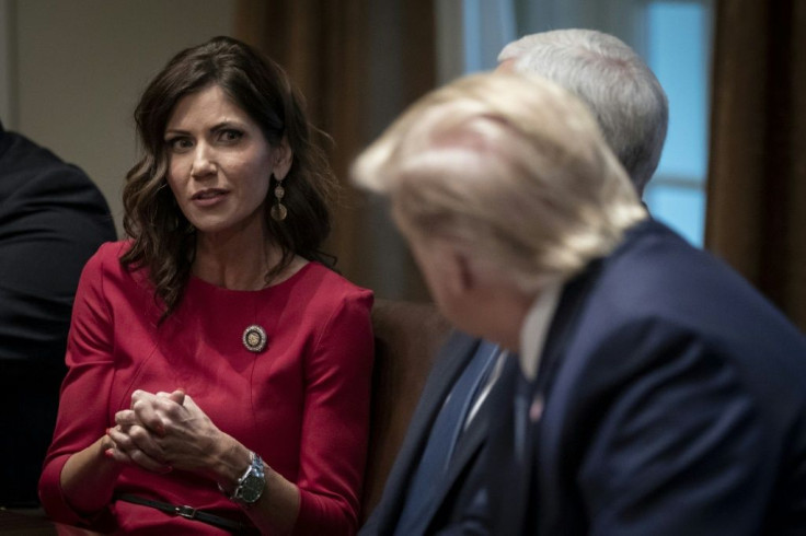 South Dakota Governor Kristi Noem meets with President Donald Trump in Washington