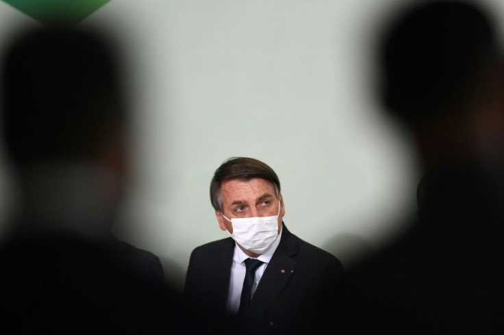 Brazilian President Jair Bolsonaro (pictured August 2020) underwent a procedure known as endoscopic cystolithotripsy, a minimally invasive surgery that involves using a laser to break up and remove a bladder stone