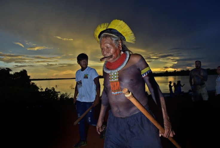 Chief Raoni Metuktire (pictured January 2020) is the latest figure to accuse Brazilian President Jair Bolsonaro of distorting the truth in his speech to the United Nations