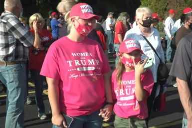IMAGESHundreds of supporters stand in line and pass through security ahead of President Trump's rally in Swanton, Ohio. The president has said he will announce his nominee for the empty Supreme Court seat by the end of this week, kickstarting a political 