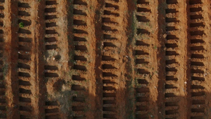 AERIAL IMAGESImages of freshly dug empty graves at the Vila Formosa cemetery in Sao Paulo, Brazil, as the world coronavirus death toll surpasses one million, according to an AFP tally based on official sources at 2230 GMT Sunday.