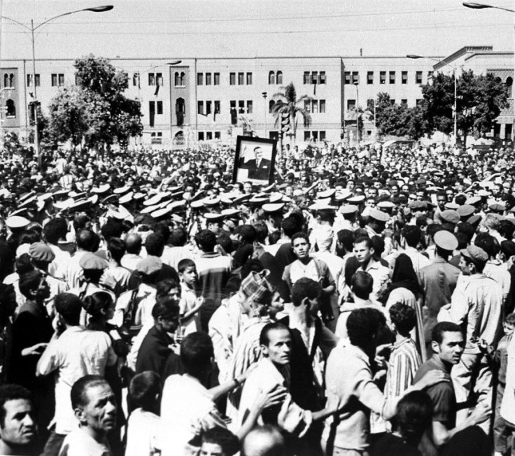 Tens of thousands of Egyptians mourners took to the streets for the funeral of charismatic president and champion of Arab unity Gamal Abdel Nasser in 1970