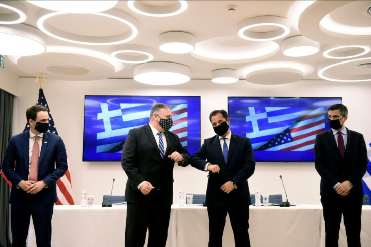 US Secretary of State Mike Pompeo hopes to de-escalate tensions in the Mediterranean in Greece talks